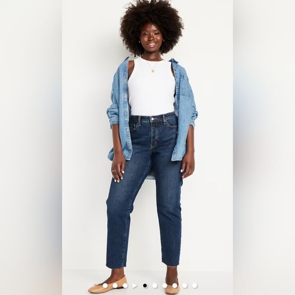 Old Navy High Rise Curvy O.G Straight Jeans Plus Size 22W - Picture 10 of 10